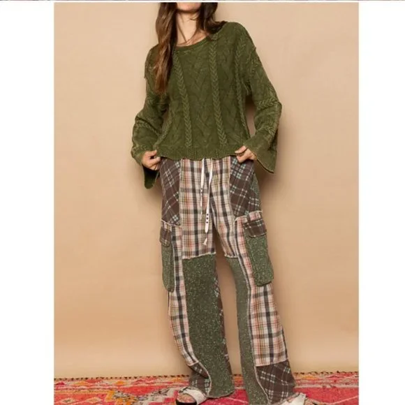 28106 POL Patchwork Pants - Picture 4 of 6